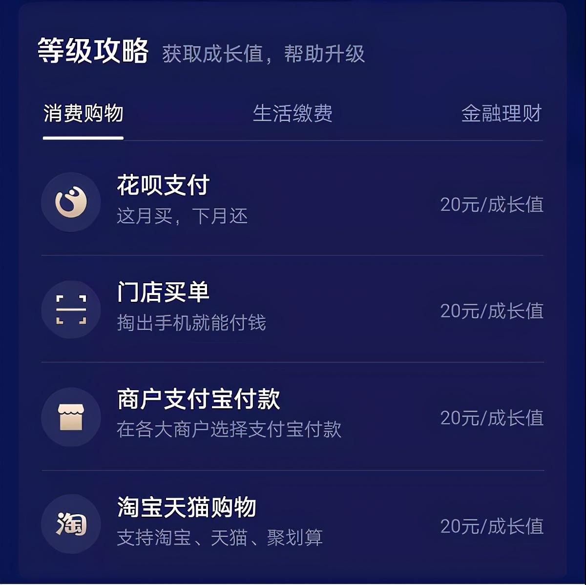 鉆石會員一年消費多少錢？支付寶鉆石會員和鉑金會員的區別