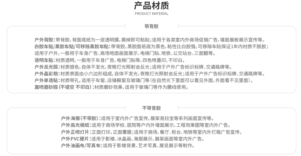 海報印刷材質有哪些種類？透明大幅戶外寫真廣告印刷材質的種類