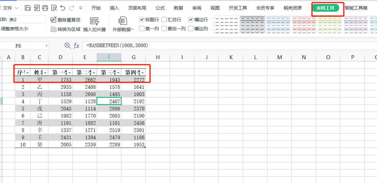 快速設置表格樣式（WPS快速設置表格樣式及套用格式的方法）